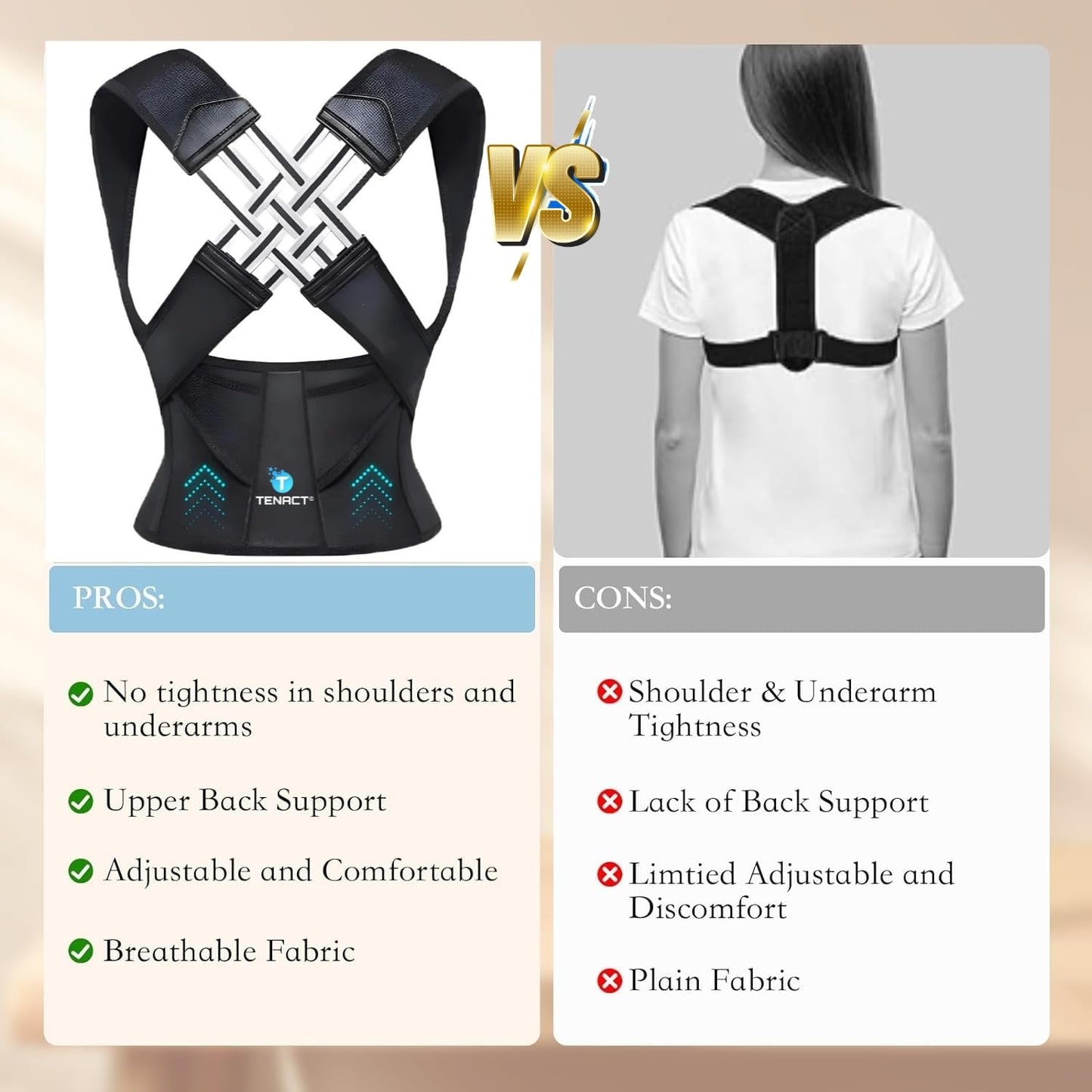Posture Corrector Back Support Belt – Adjustable Spine & Shoulder Support for Men & Women