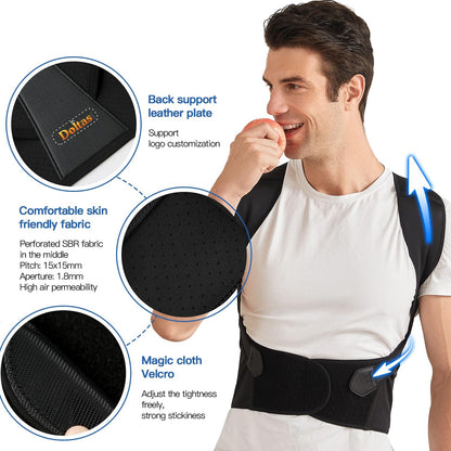 Posture Corrector Back Support Belt – Adjustable Spine & Shoulder Support for Men & Women