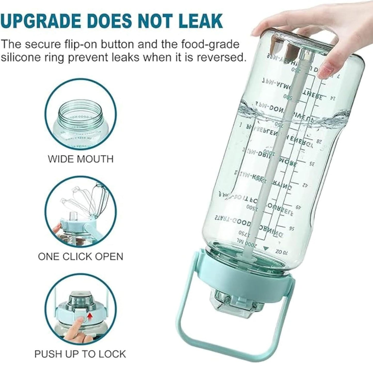 Motivational Sipper Bottle - 2 litre - Atelyx