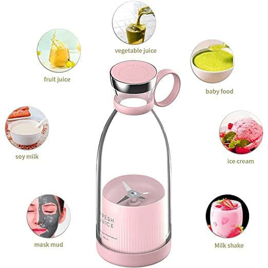 Portable USB Electric Juicer Mixer (420 ml) - Atelyx